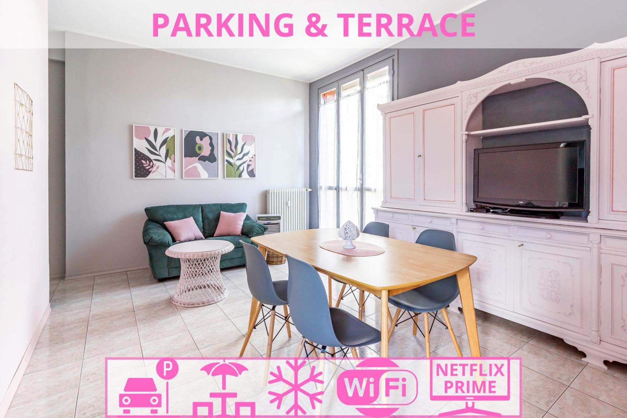 Parking & Terrace - Large 90 Mq - Self Check-In & Remote Access Apartman Como Kültér fotó